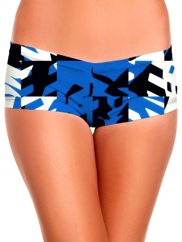 Blue Digital Booty Shorts sold by iEDM