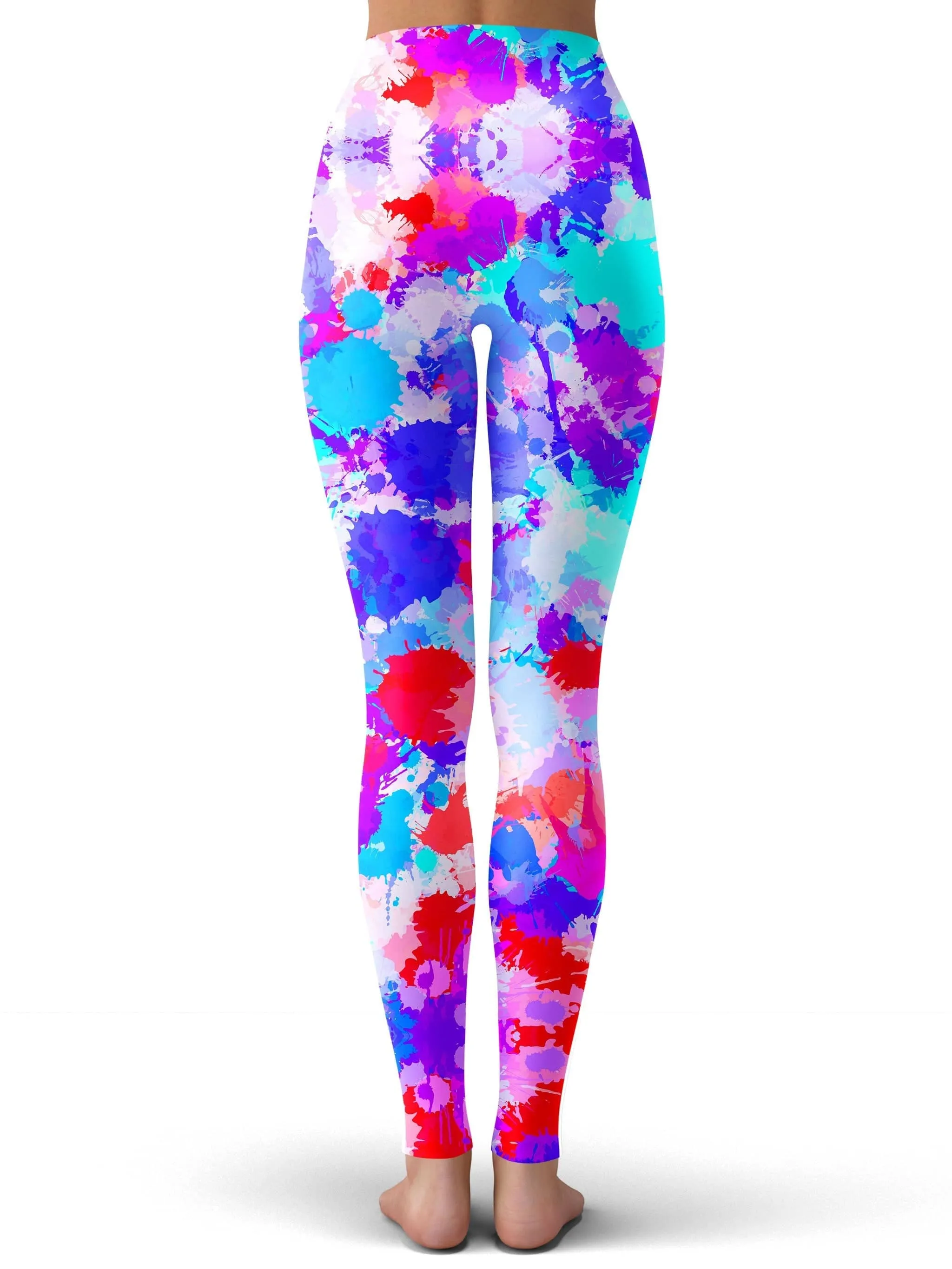 Cherry Frost Paint Splatter Leggings sold by iEDM product image thumbnail 3
