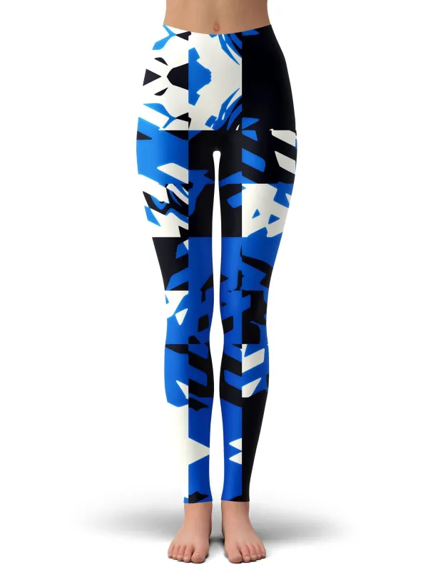 Blue Digital Leggings sold by iEDM