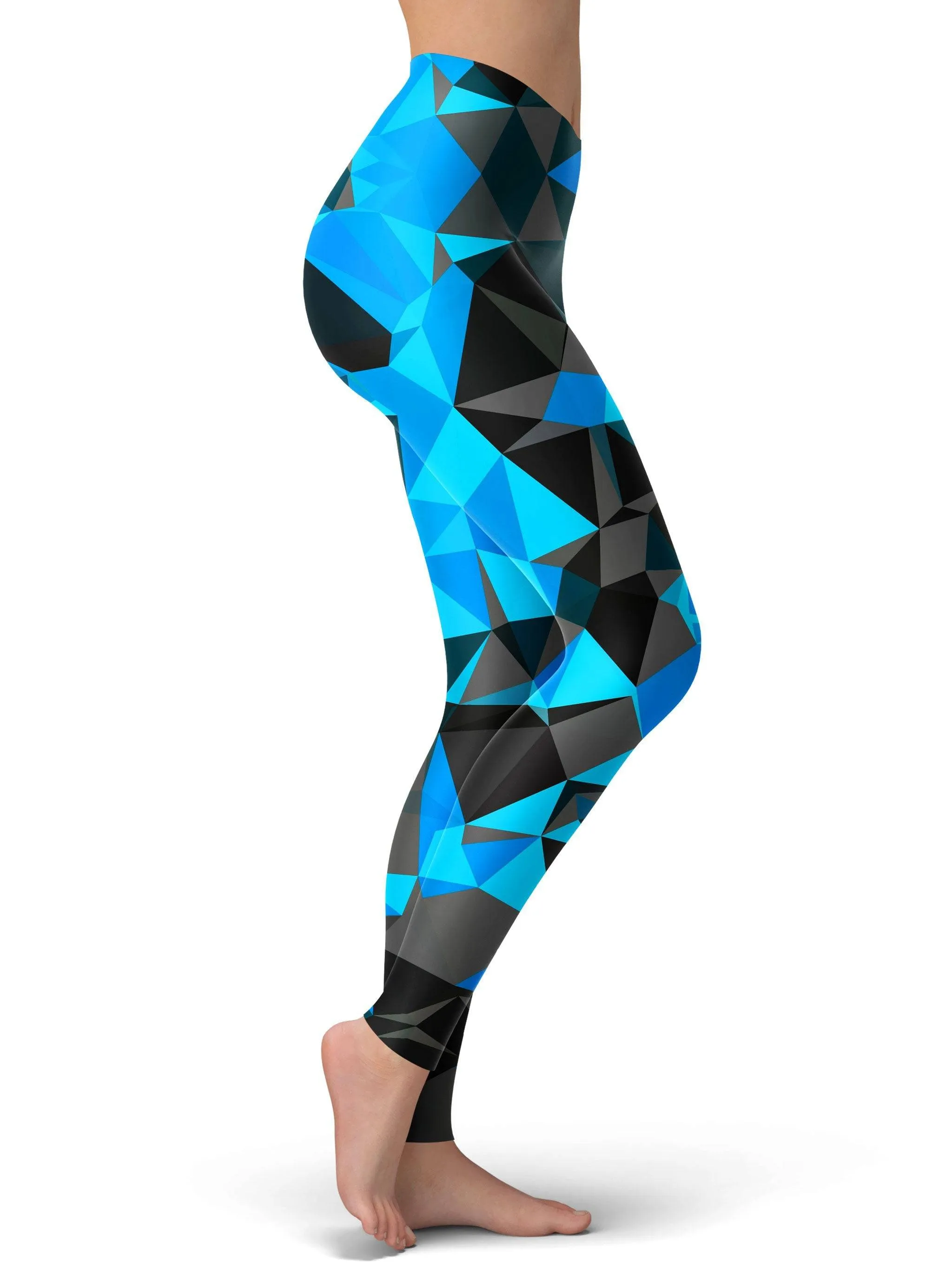 Blue and Black Geo Leggings sold by iEDM product image thumbnail 2