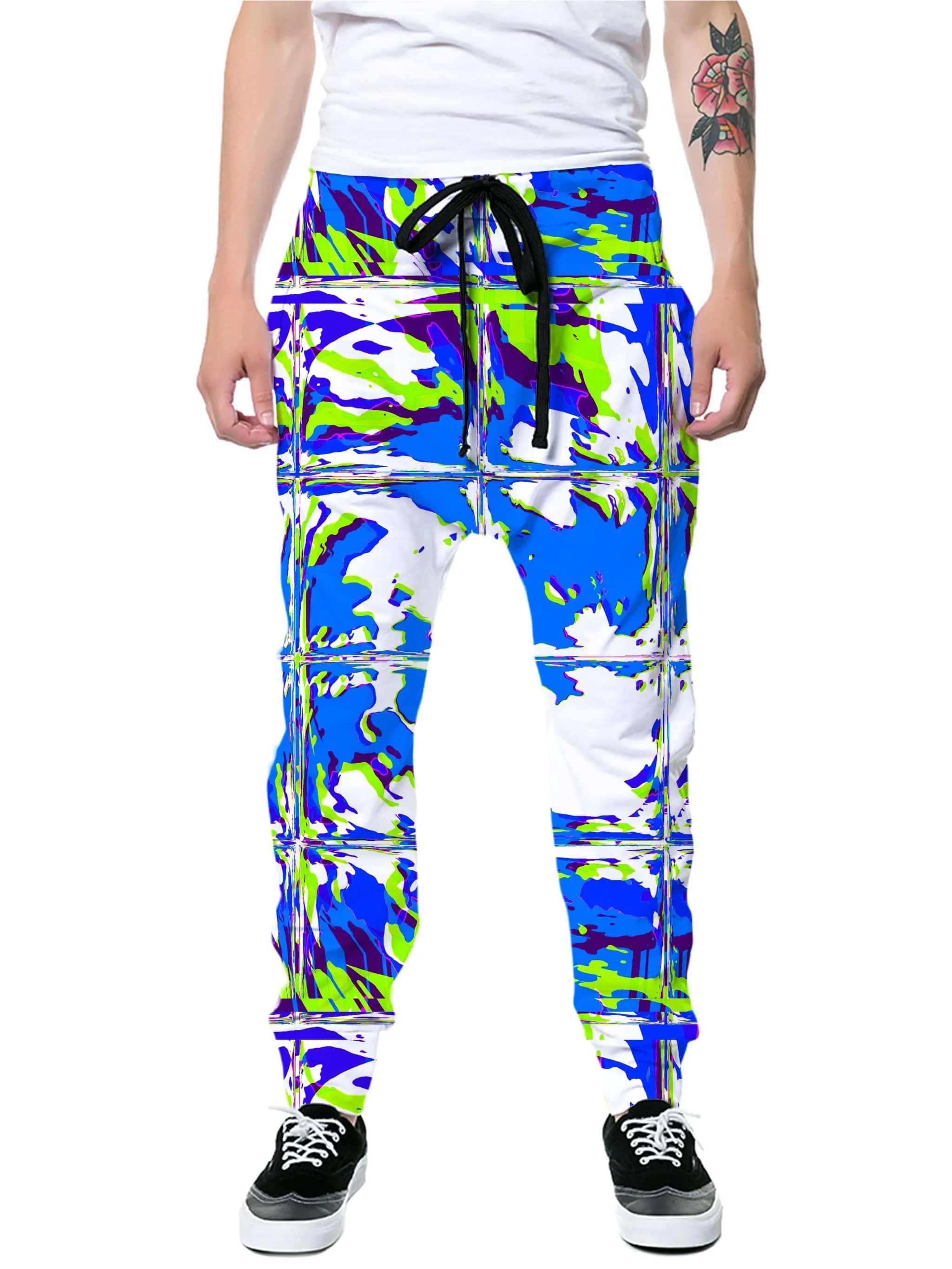 Blue Rave Glitch Joggers sold by iEDM