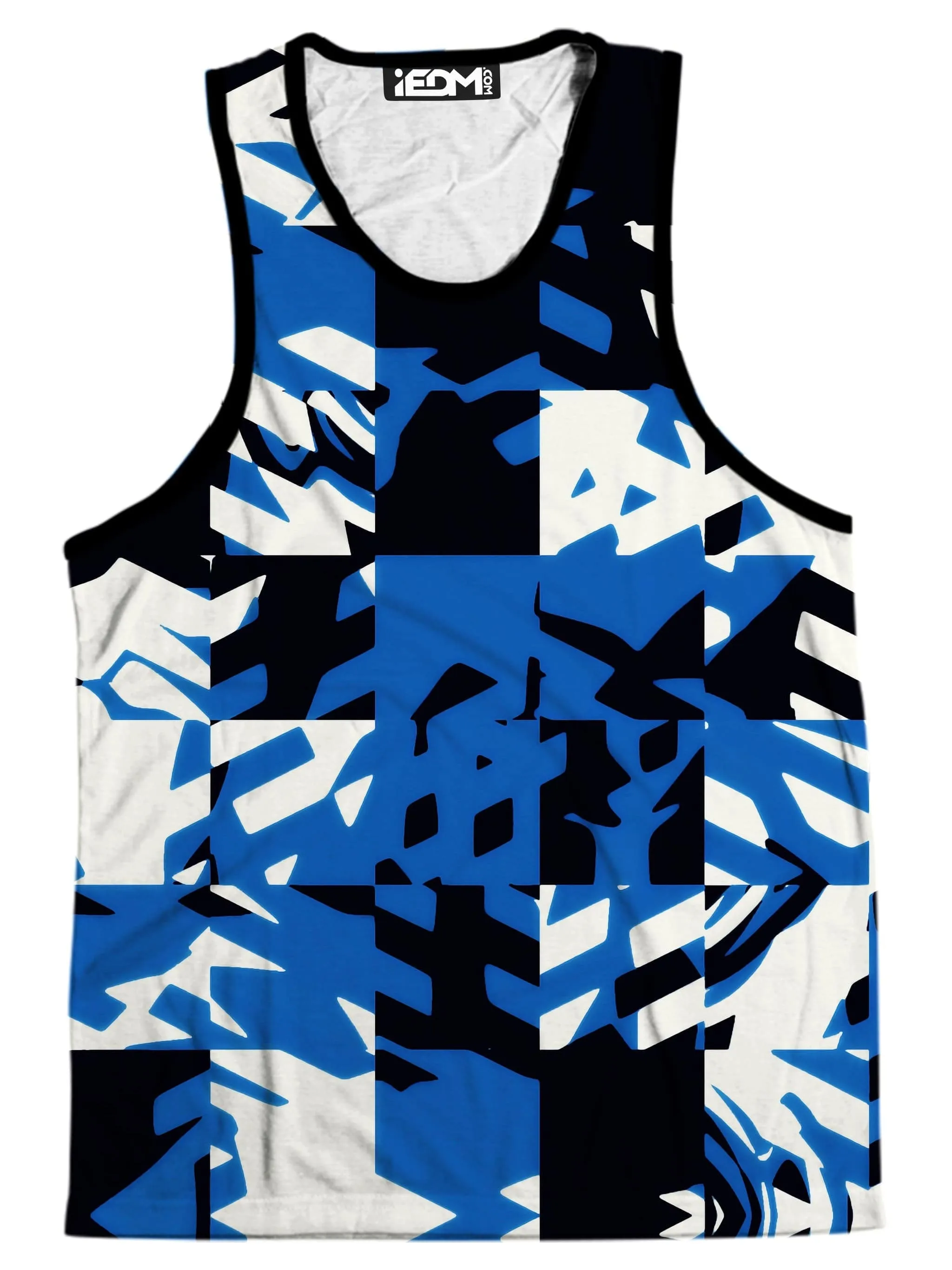 Blue Digital Men's Tank sold by iEDM
