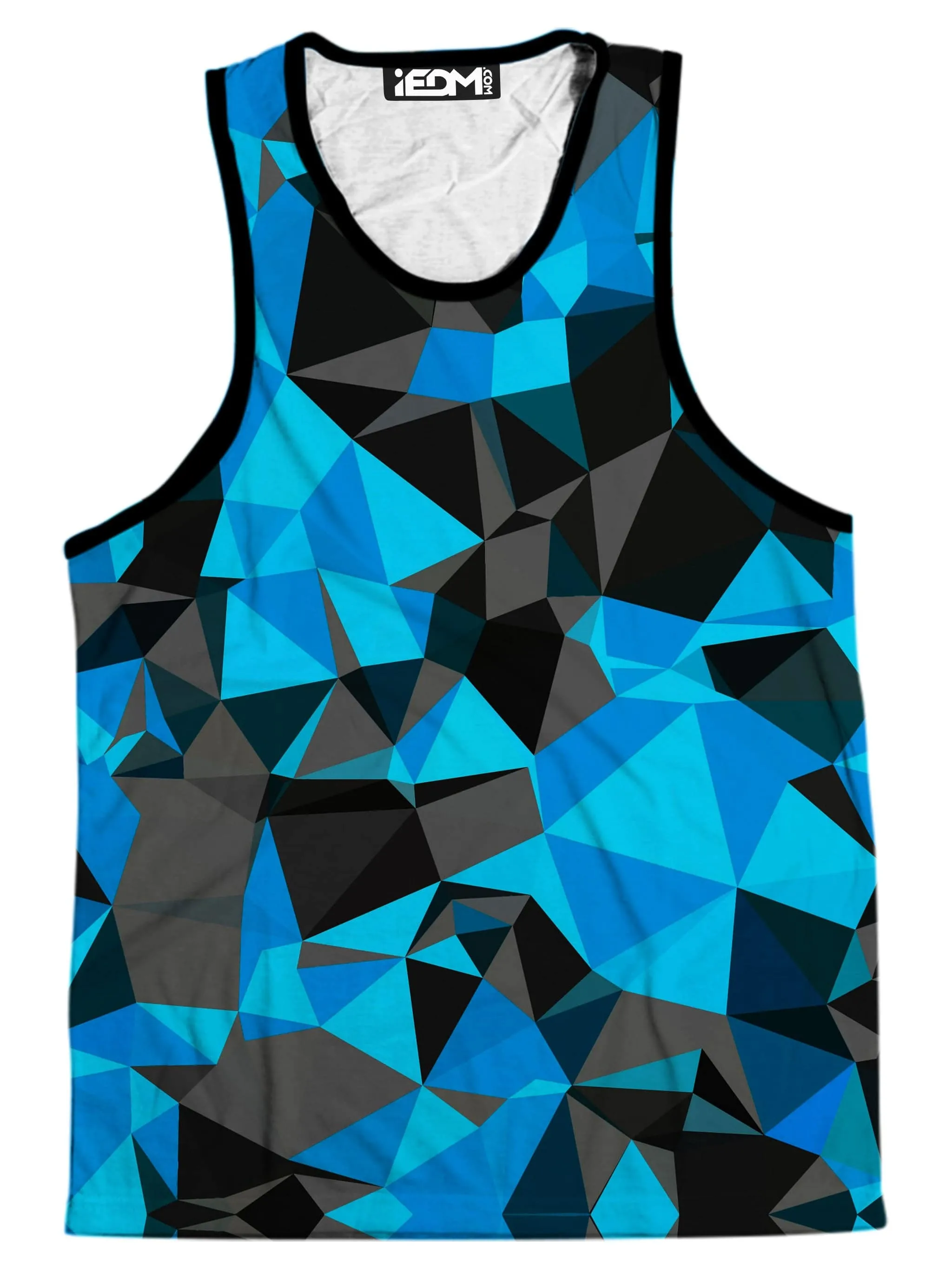 Blue and Black Geo Men's Tank sold by iEDM