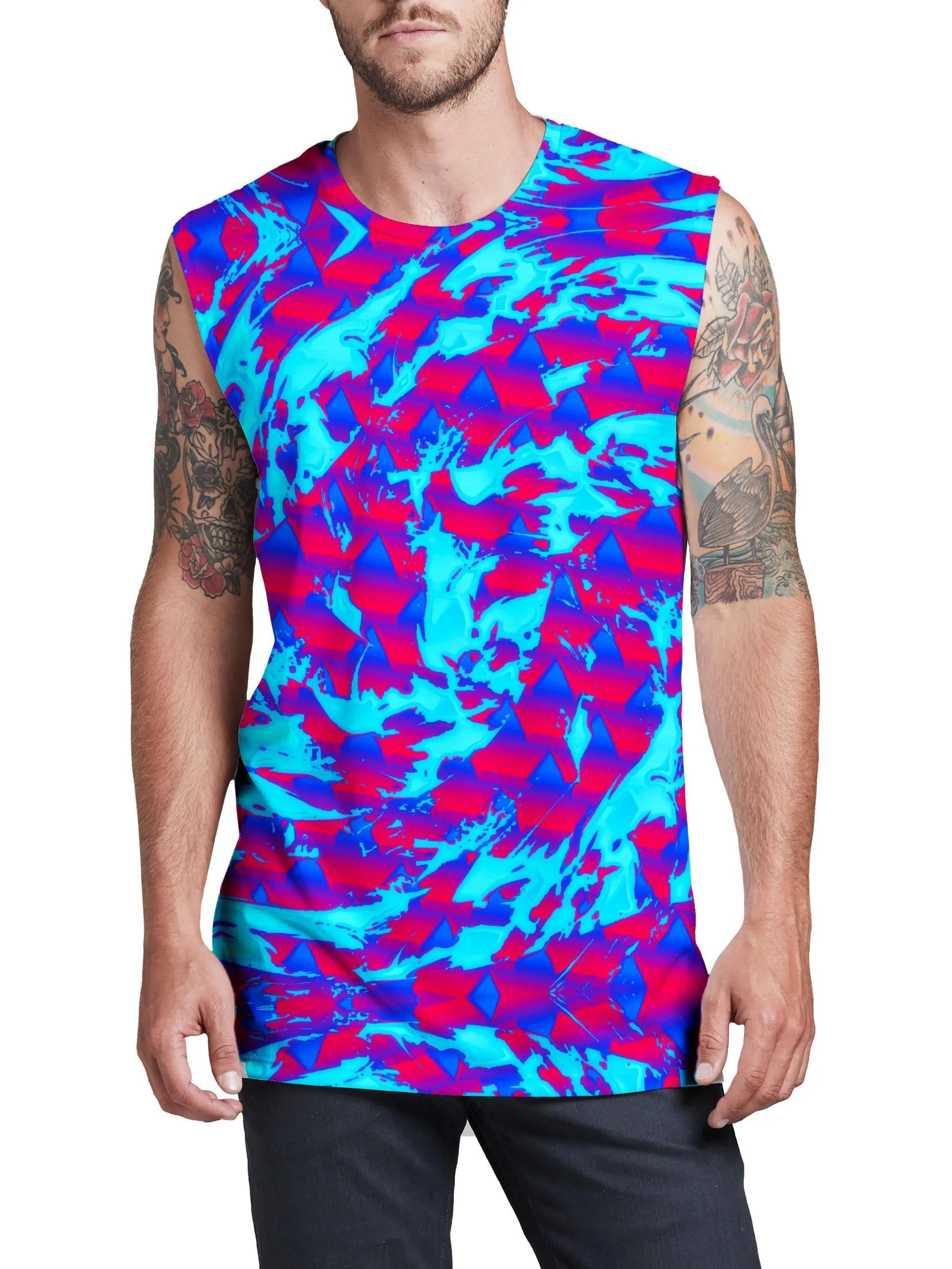 Berry Blast Hypno Splatter Men's Muscle Tank sold by iEDM