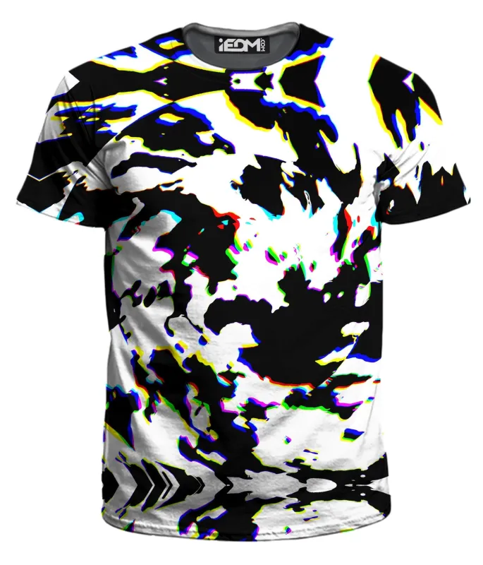 Cow Hide Print Rave Drip Men's T-Shirt sold by iEDM