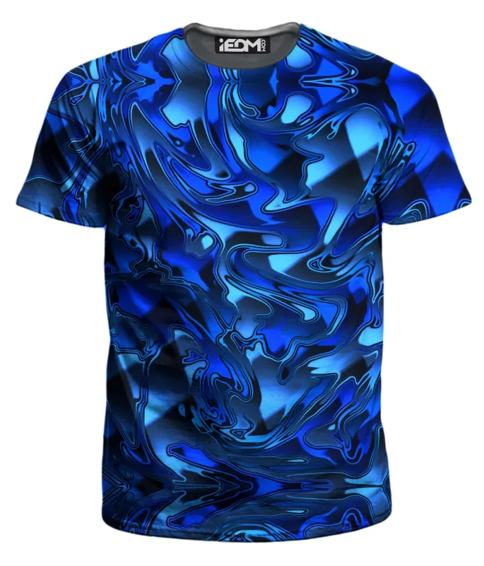 Blue Chromatic Melt Men's T-Shirt made by iEDM