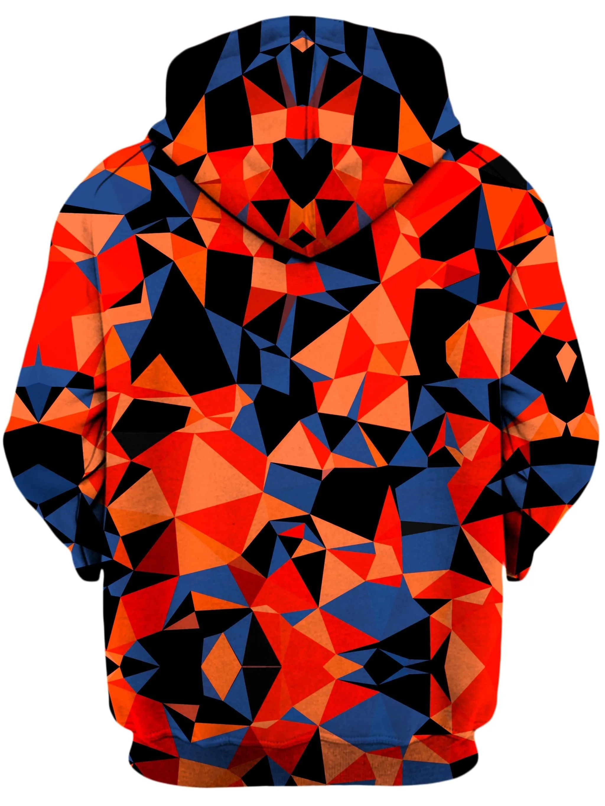 Orange and Black Geo Unisex Hoodie sold by iEDM product image thumbnail 2