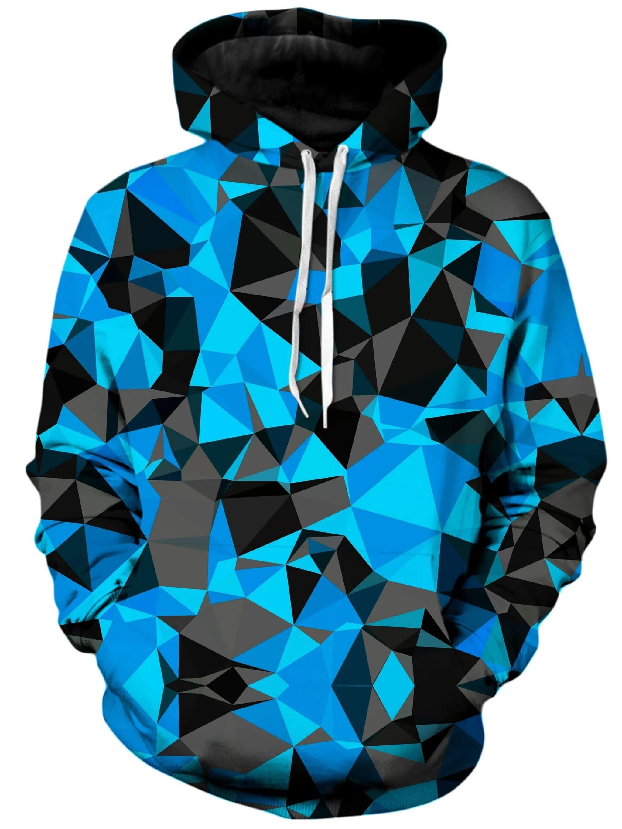 Blue and Black Geo Unisex Hoodie sold by iEDM