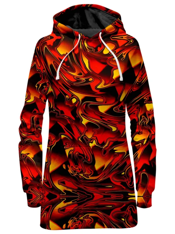 Fire Chromatic Melt Hoodie Dress sold by iEDM