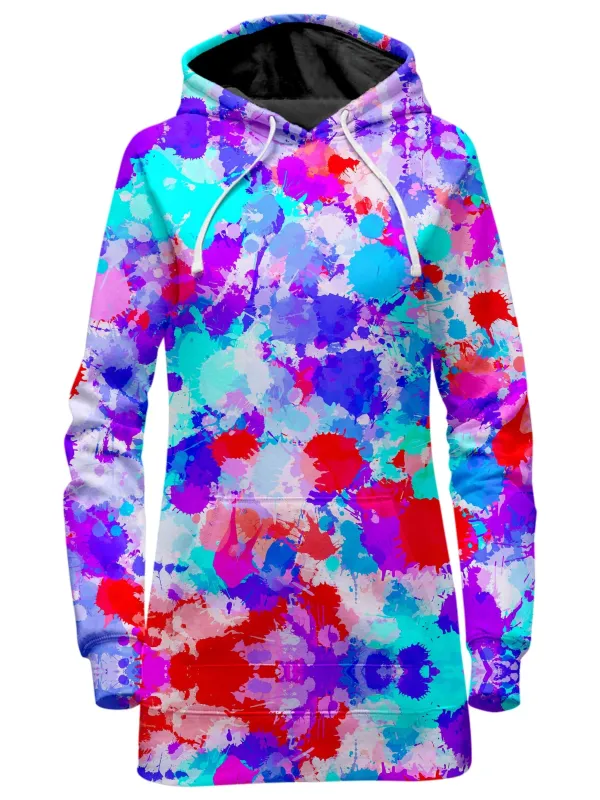 Cherry Frost Paint Splatter Hoodie Dress sold by iEDM
