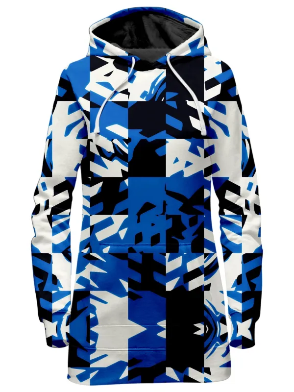 Blue Digital Hoodie Dress sold by iEDM
