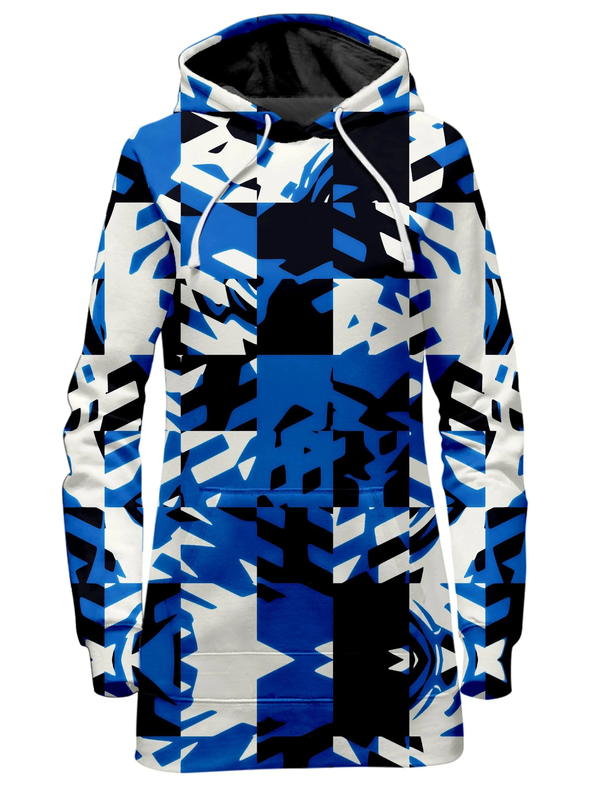 Blue Digital Hoodie Dress sold by iEDM
