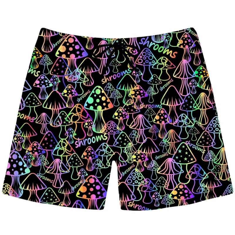 Psychedelic Shrooms Swim Trunks sold by iEDM