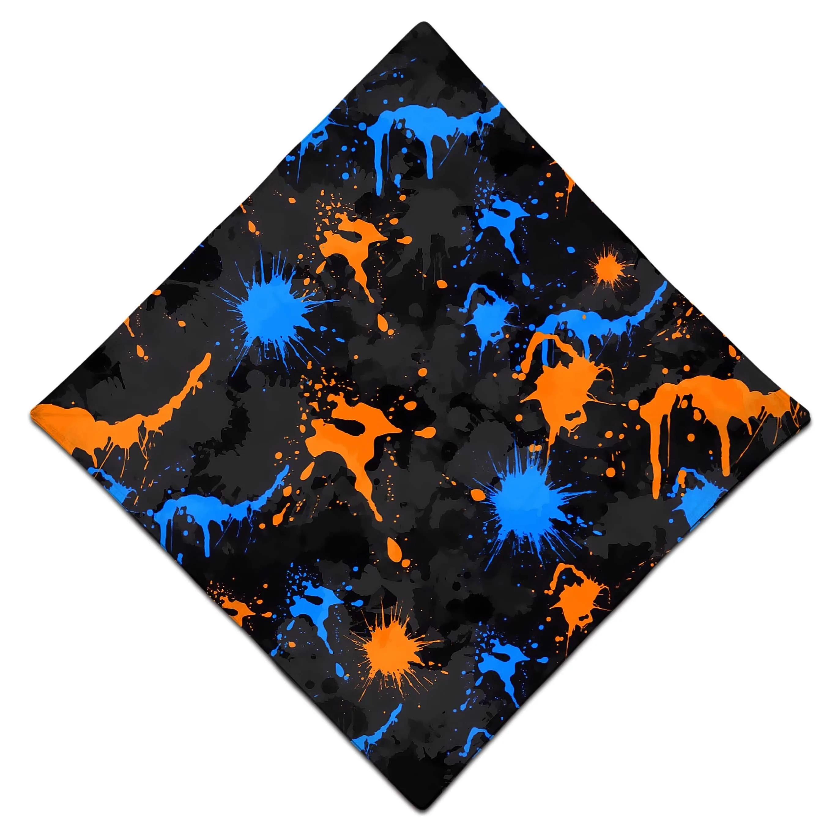 Blue and Orange Waves Bandana sold by iEDM product image thumbnail 3