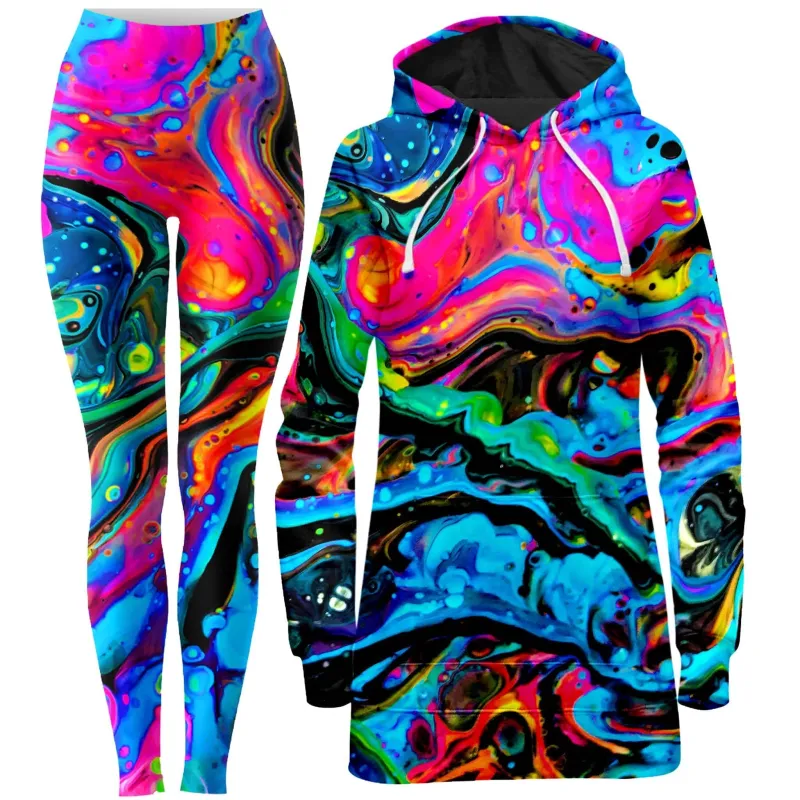 Funkadelic Hoodie Dress and Leggings Combo sold by iEDM