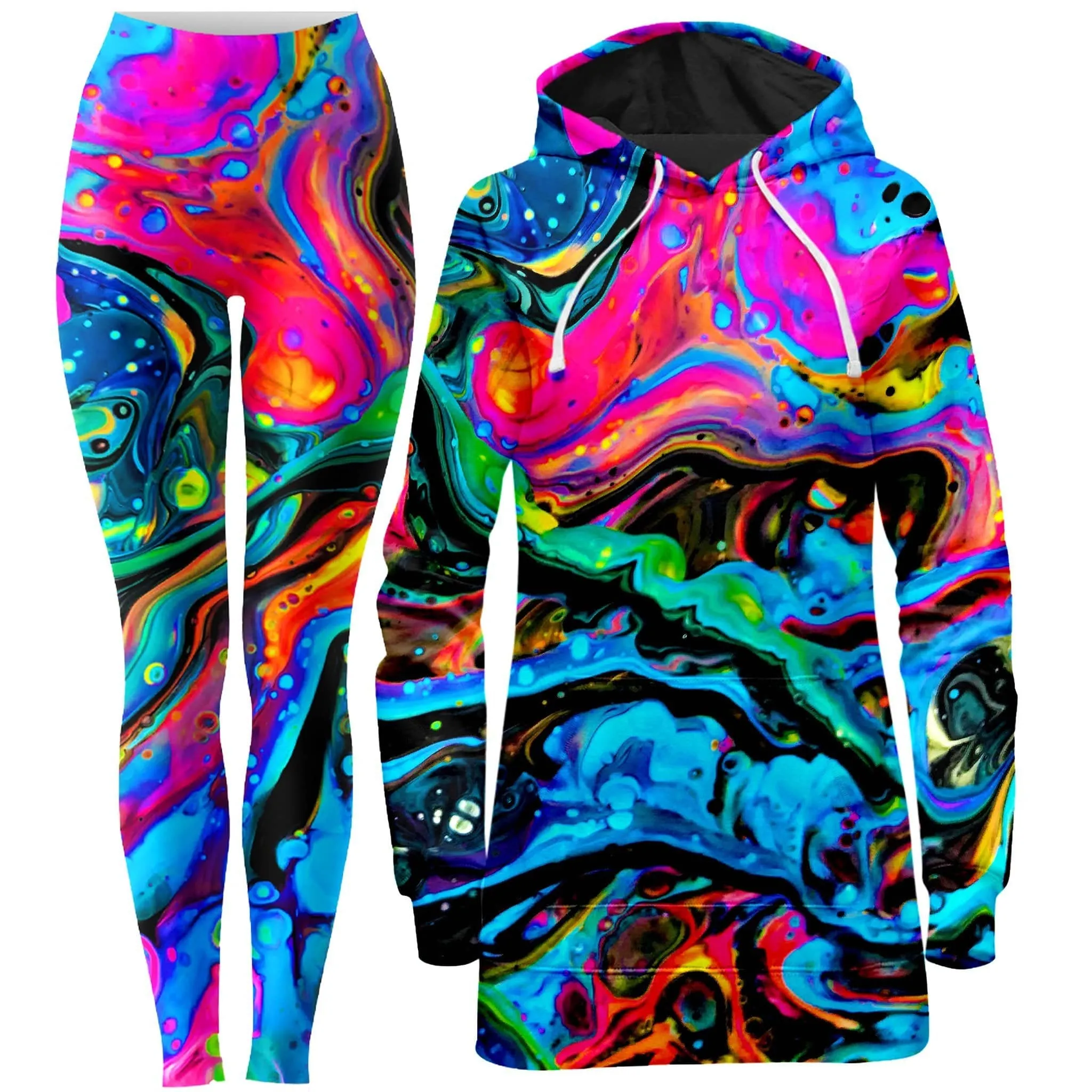 Funkadelic Hoodie Dress and Leggings Combo sold by iEDM