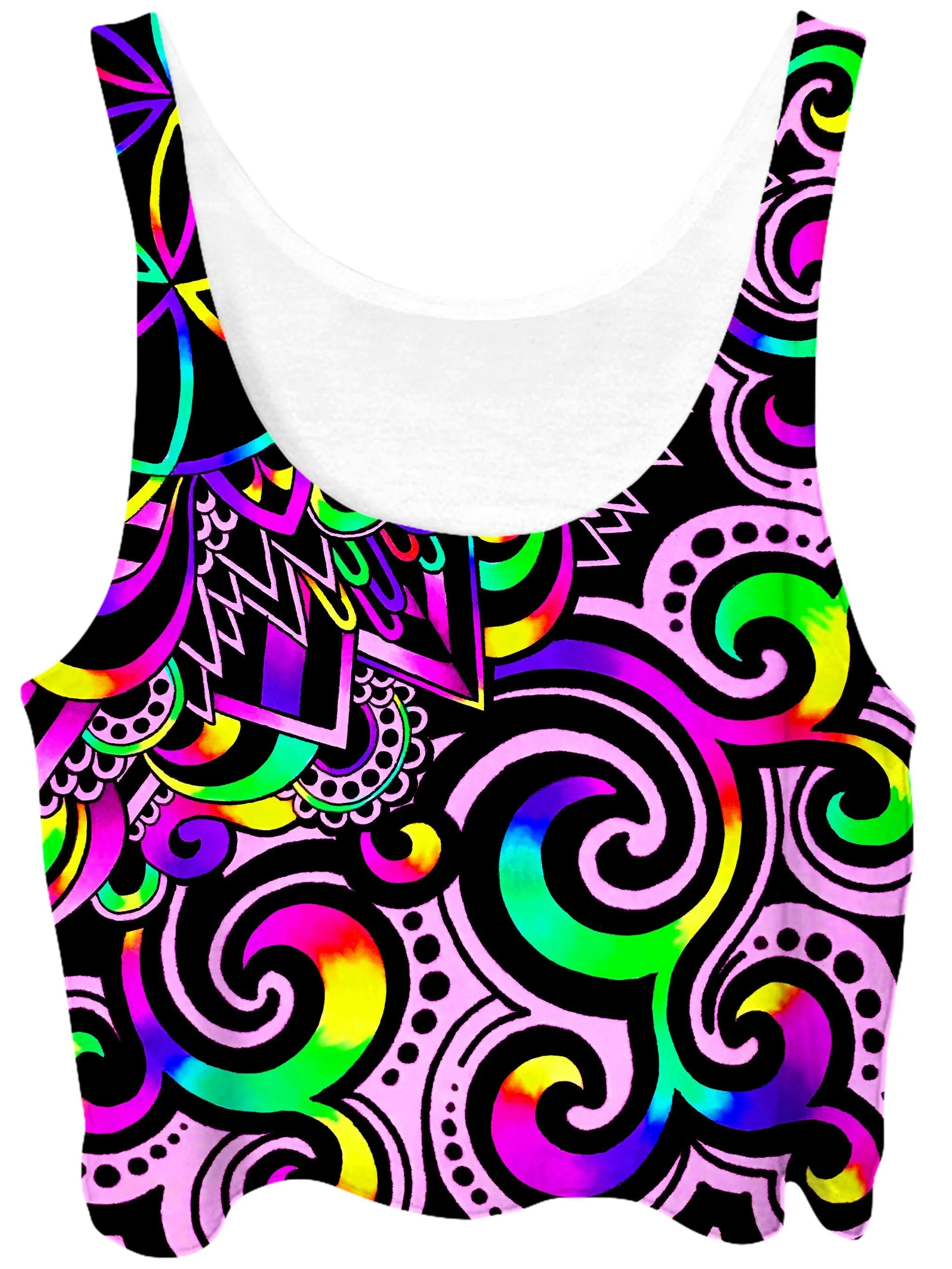 White Doodle Magic Crop Top and Leggings Combo sold by iEDM product image thumbnail 3