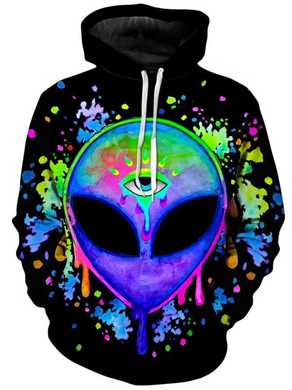 Splatter Alien Unisex Hoodie sold by iEDM