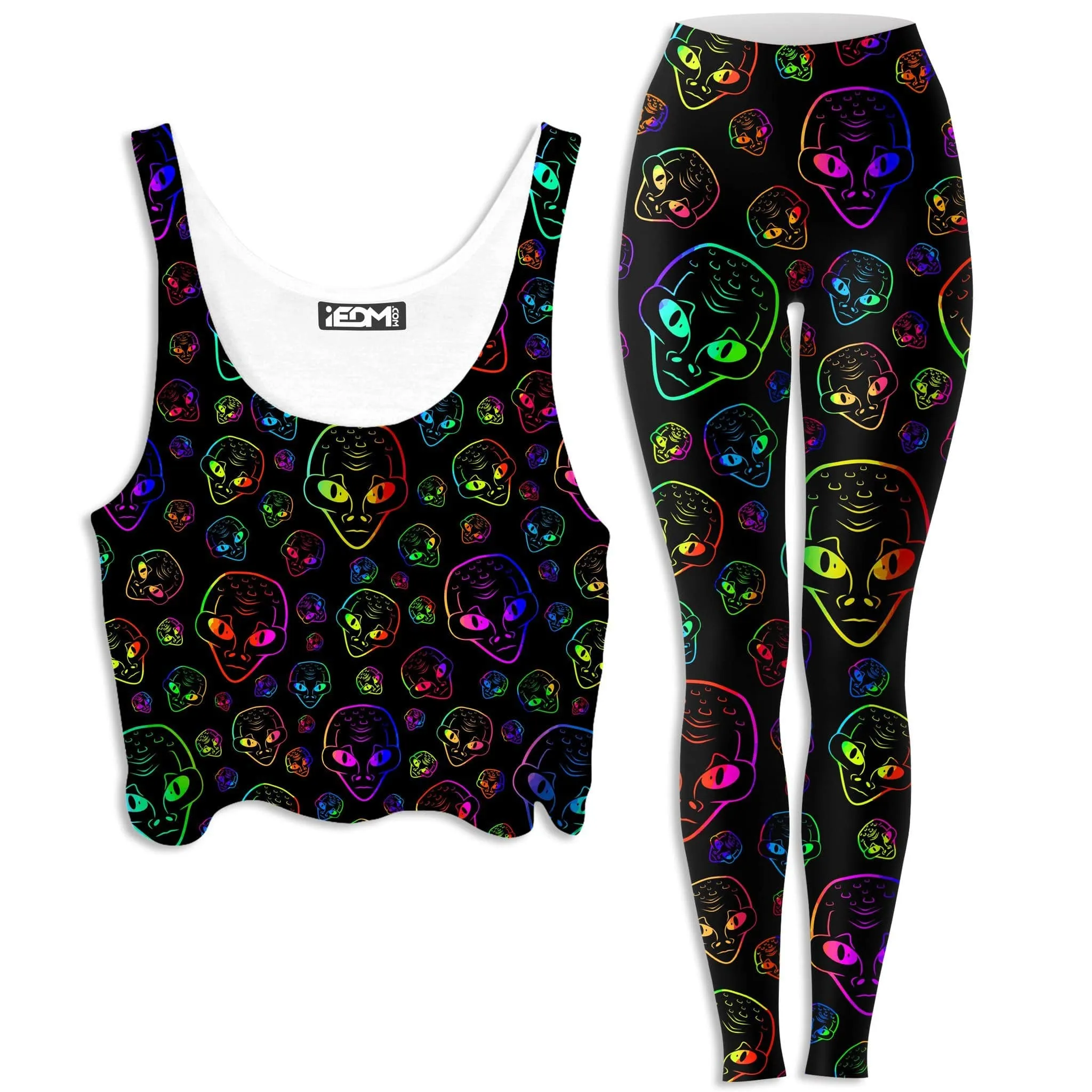 Alien Invasion Crop Top and Leggings Combo sold by iEDM