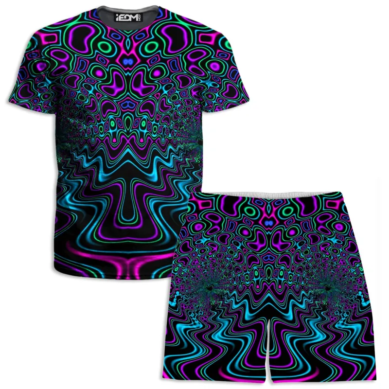 Fractal River T-Shirt and Shorts Combo sold by iEDM