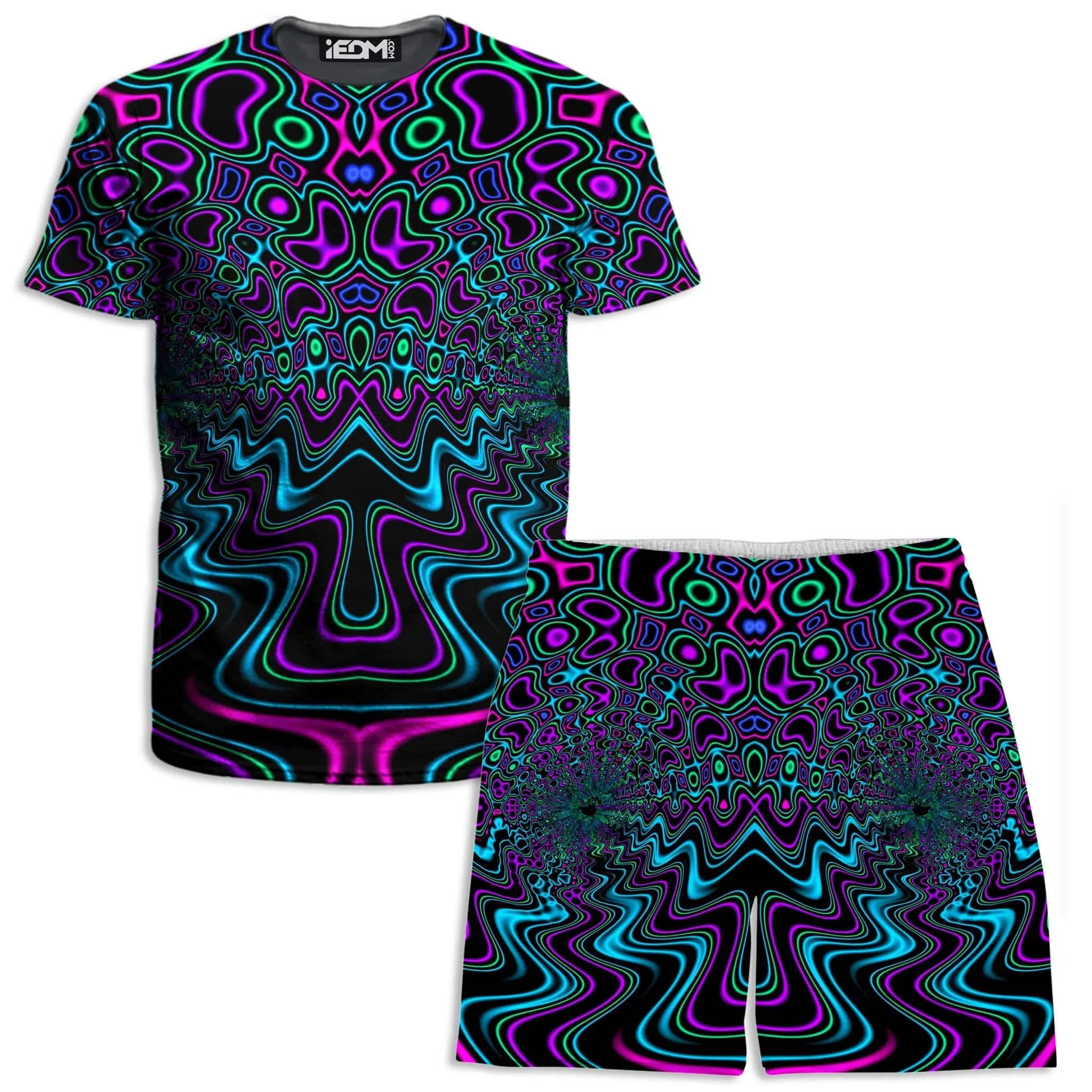Fractal River T-Shirt and Shorts Combo sold by iEDM