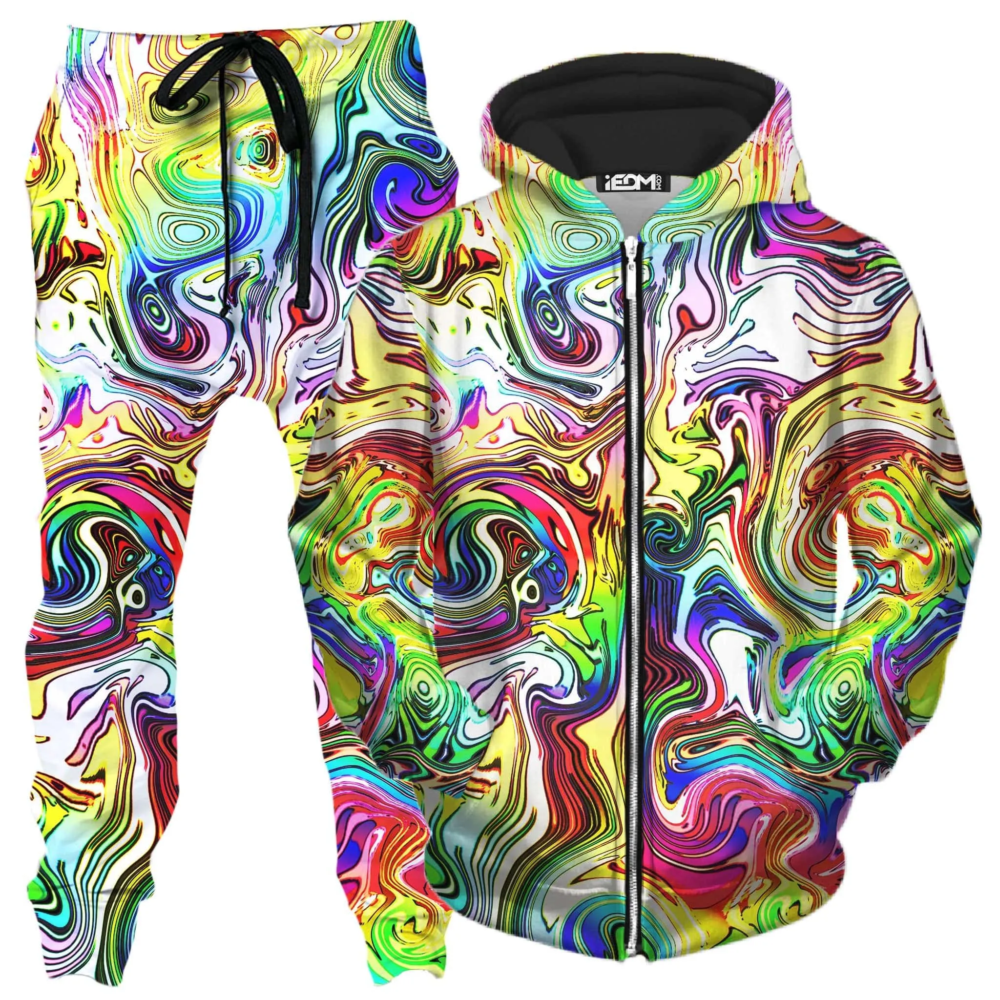 Swirly Gig Zip-Up Hoodie and Joggers Combo sold by iEDM