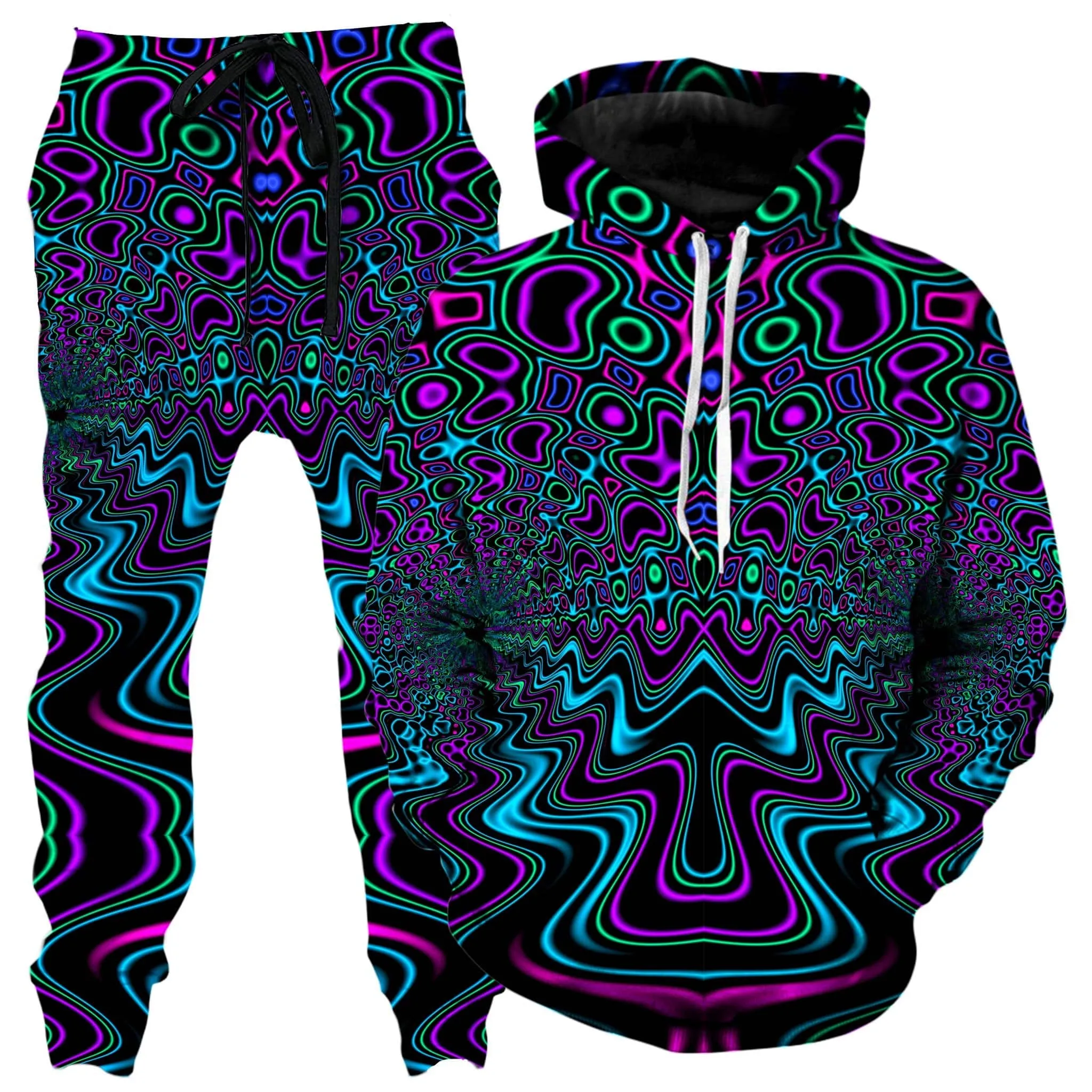 Fractal River Hoodie and Joggers Combo sold by iEDM