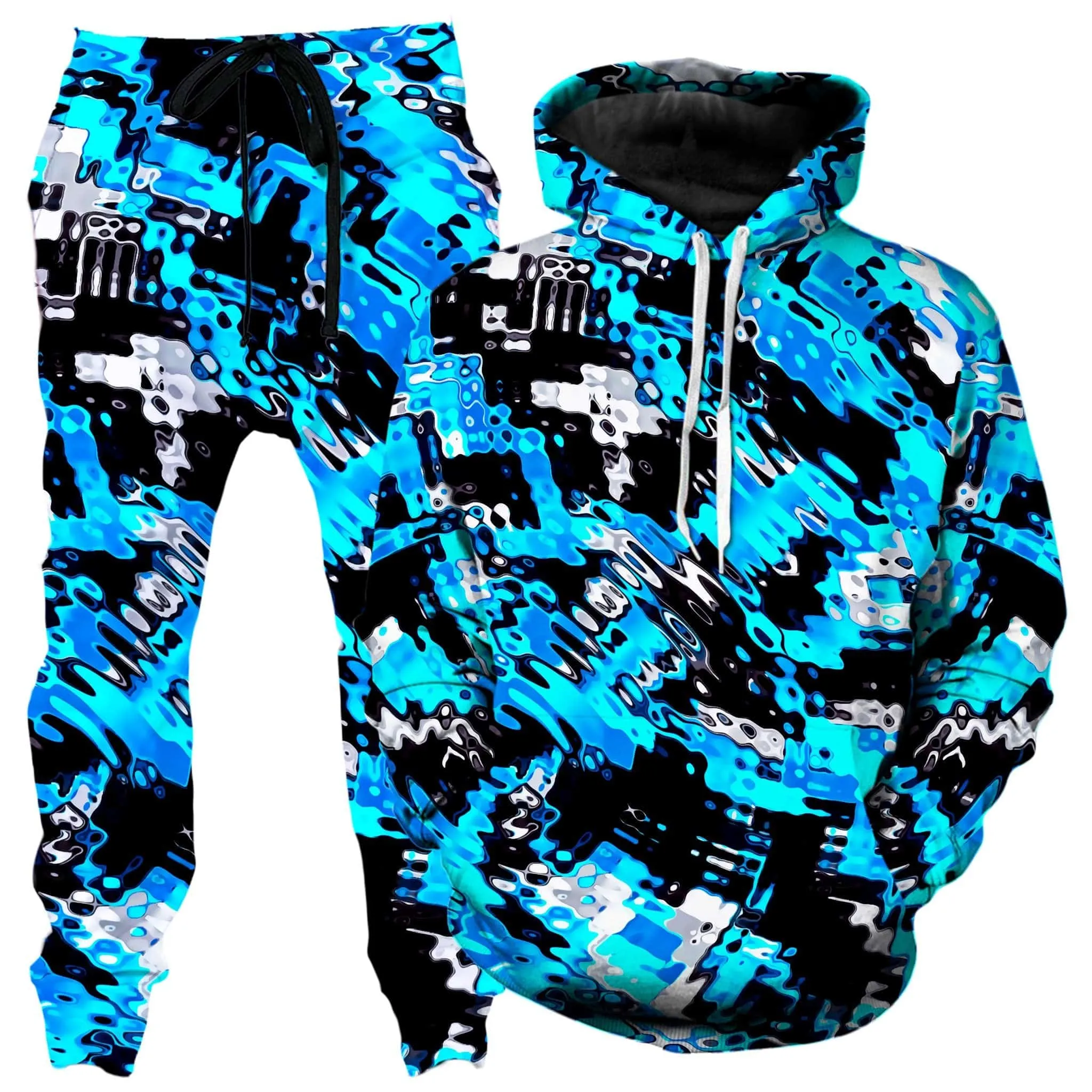 Aqua Rave Hoodie and Joggers Combo sold by iEDM