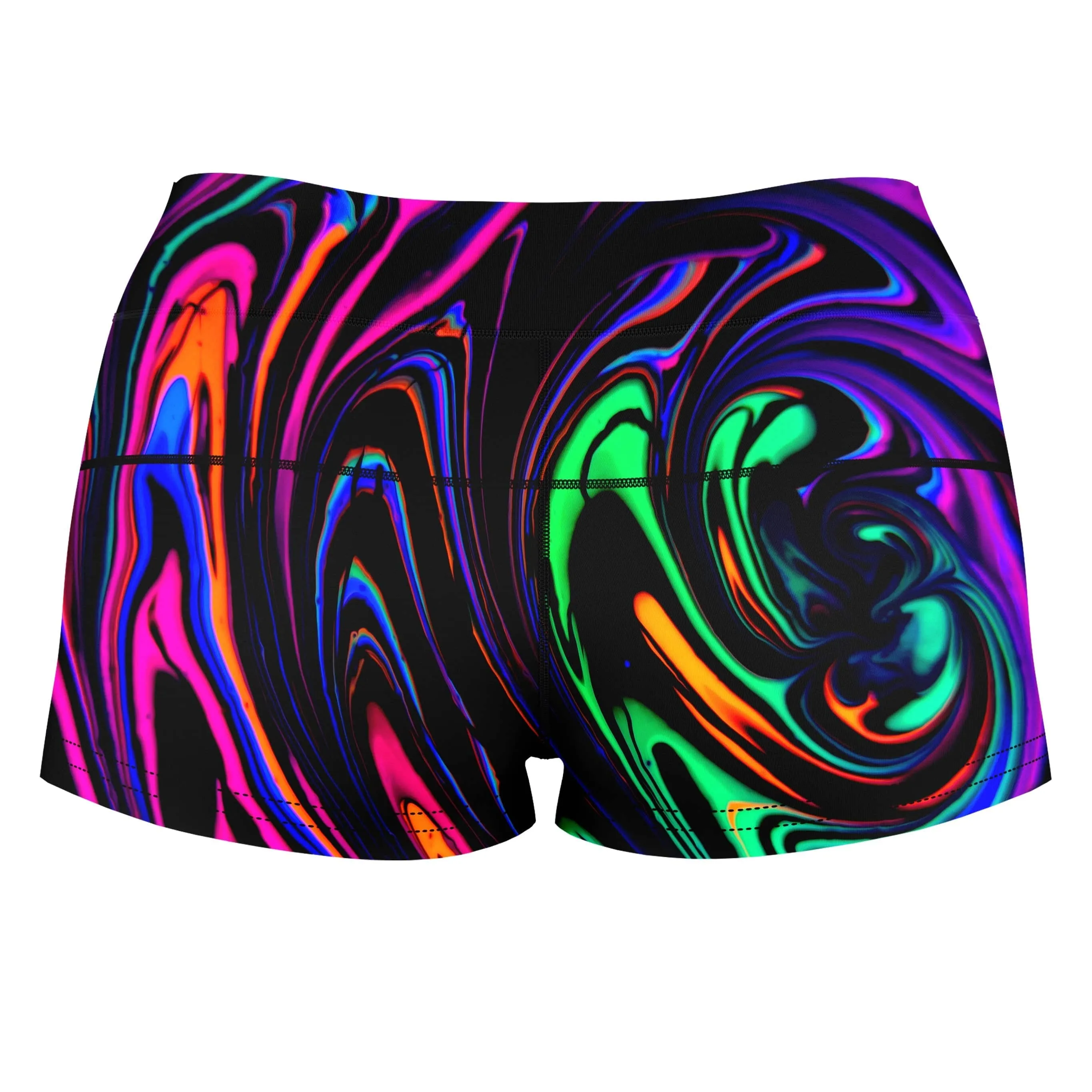 Cosmic Dream High-Waisted Women's Shorts sold by iEDM product image thumbnail 2