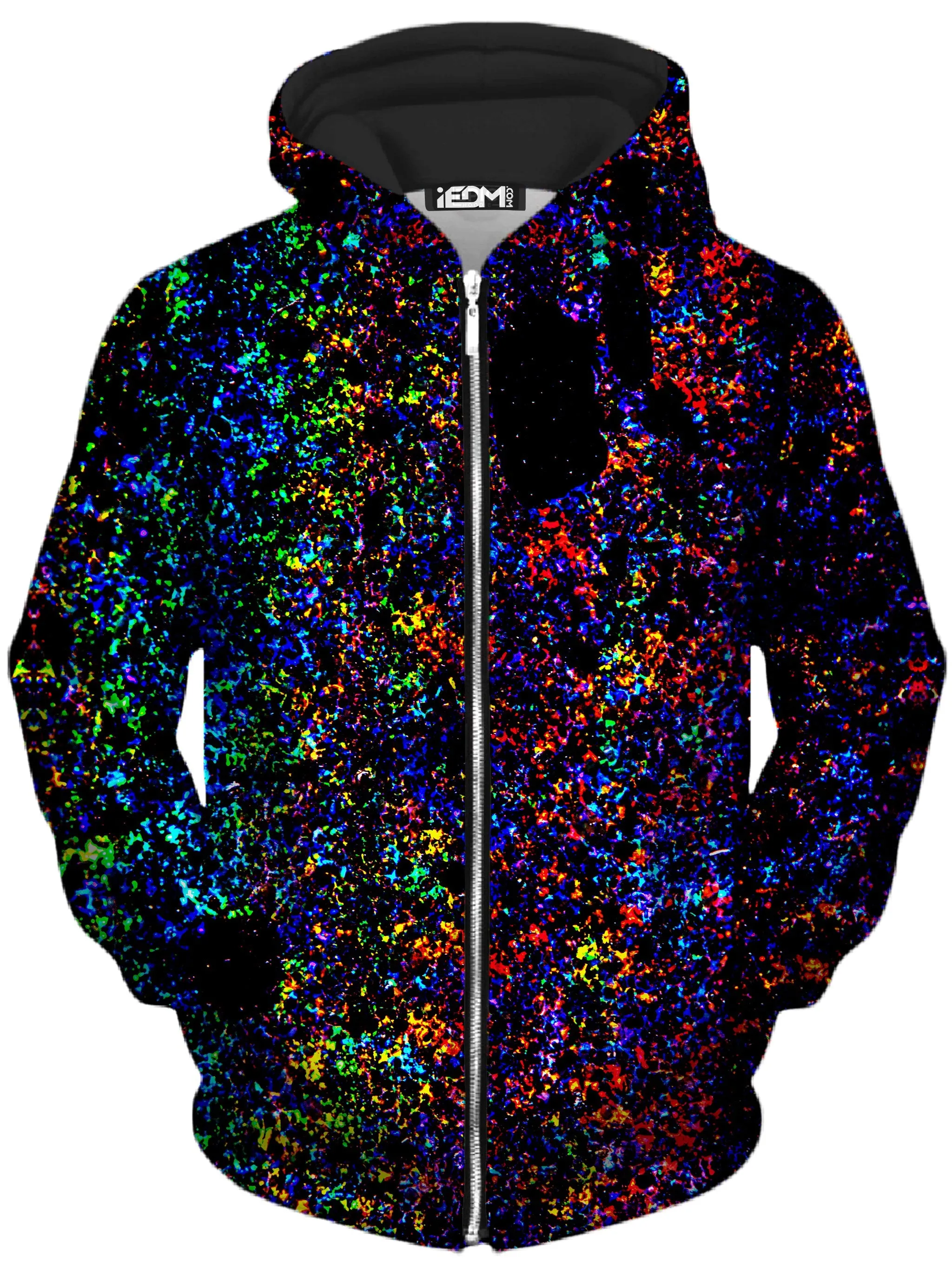Lightning Rainbow Unisex Zip-Up Hoodie sold by iEDM