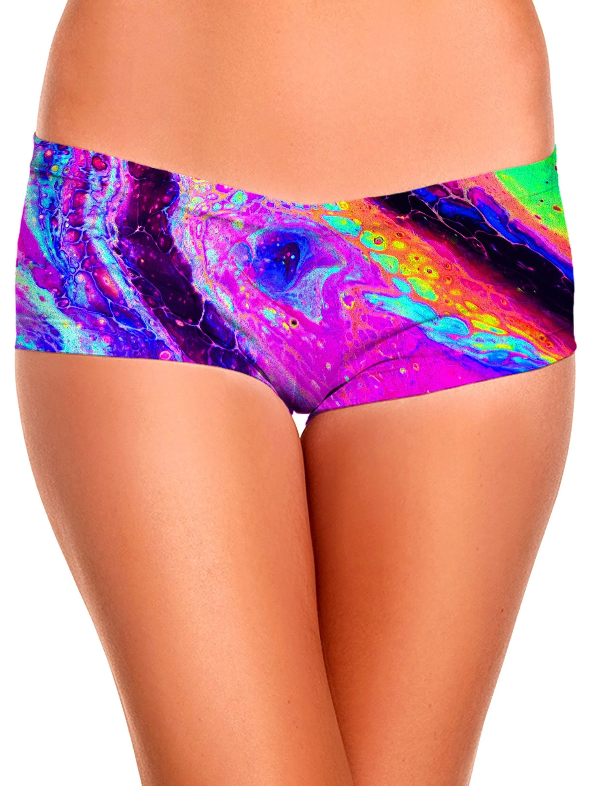 Psychedelic Radiation Crop Top and Booty Shorts Combo sold by iEDM product image thumbnail 3