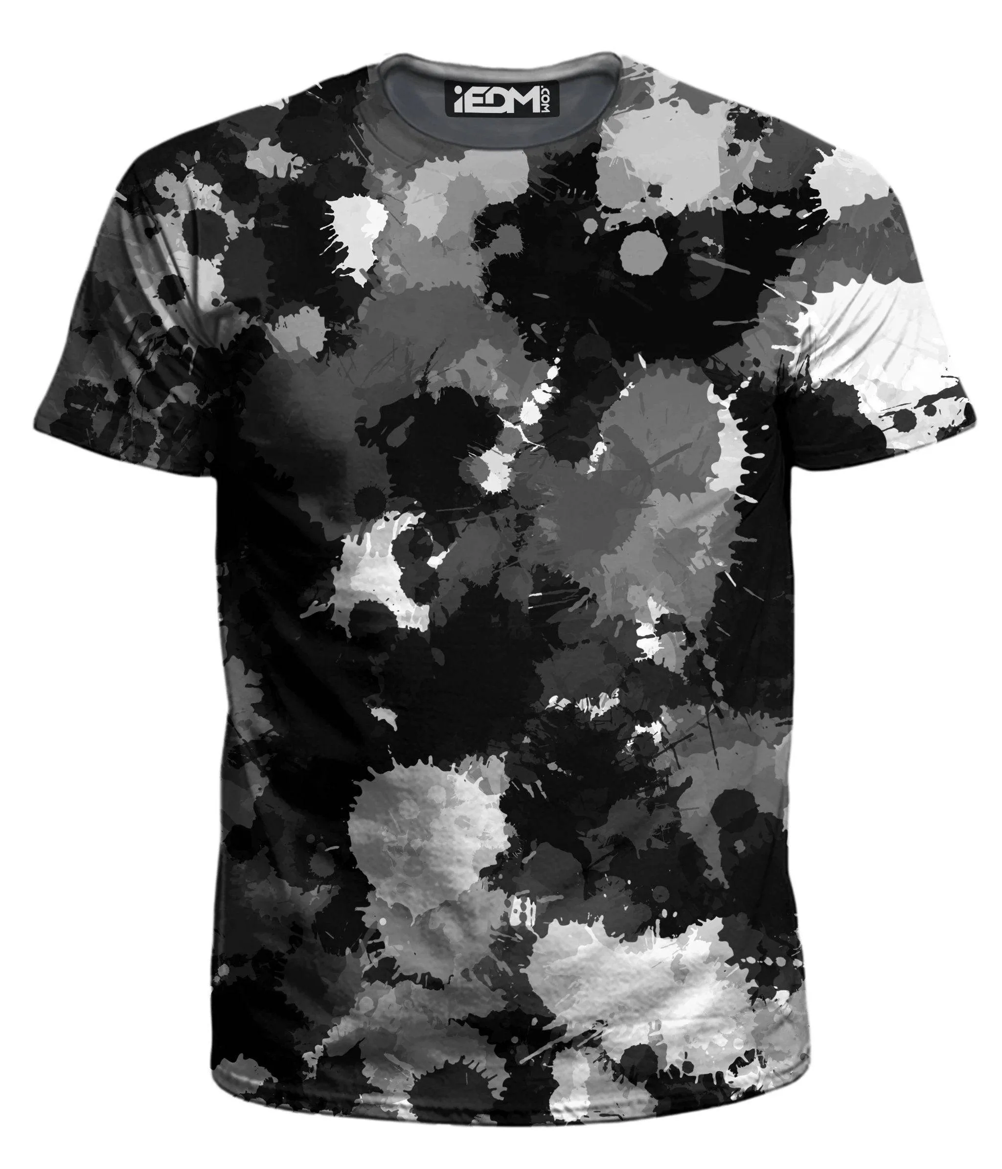Black White and Grey Paint Splatter T-Shirt and Joggers Combo sold by iEDM product image thumbnail 2