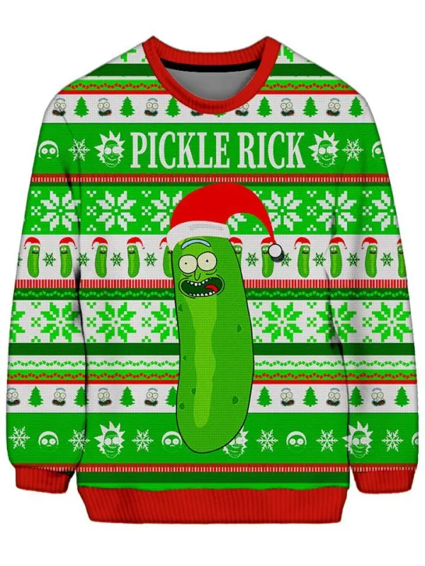 Pickle Rick Ugly Sweater sold by iEDM