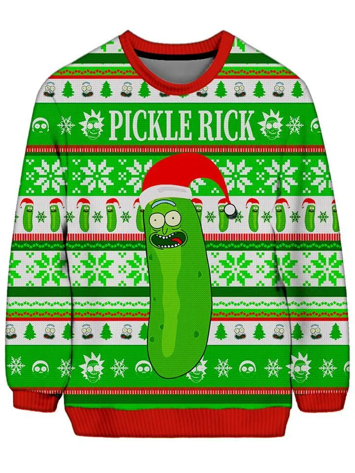 Pickle Rick Ugly Sweater sold by iEDM