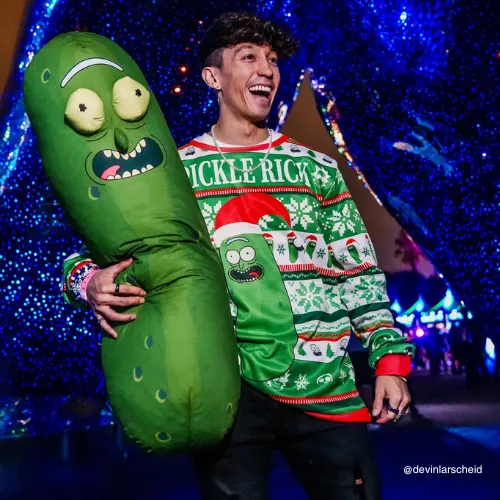 Pickle Rick Ugly Sweater sold by iEDM product image thumbnail 2