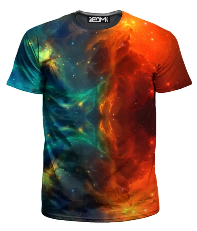 Fire and Ice Galaxy Men's T-Shirt sold by iEDM
