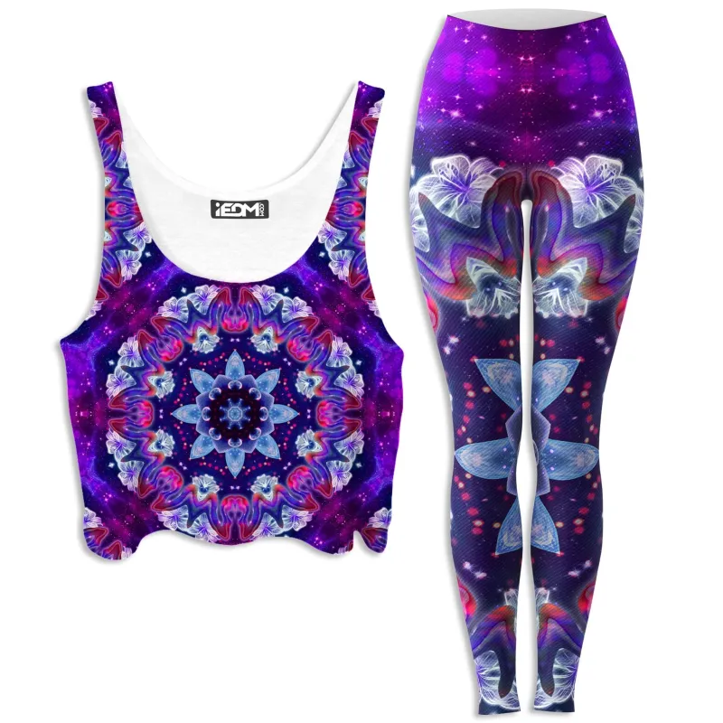 Sonic Blossom Crop Top and Leggings Combo sold by iEDM