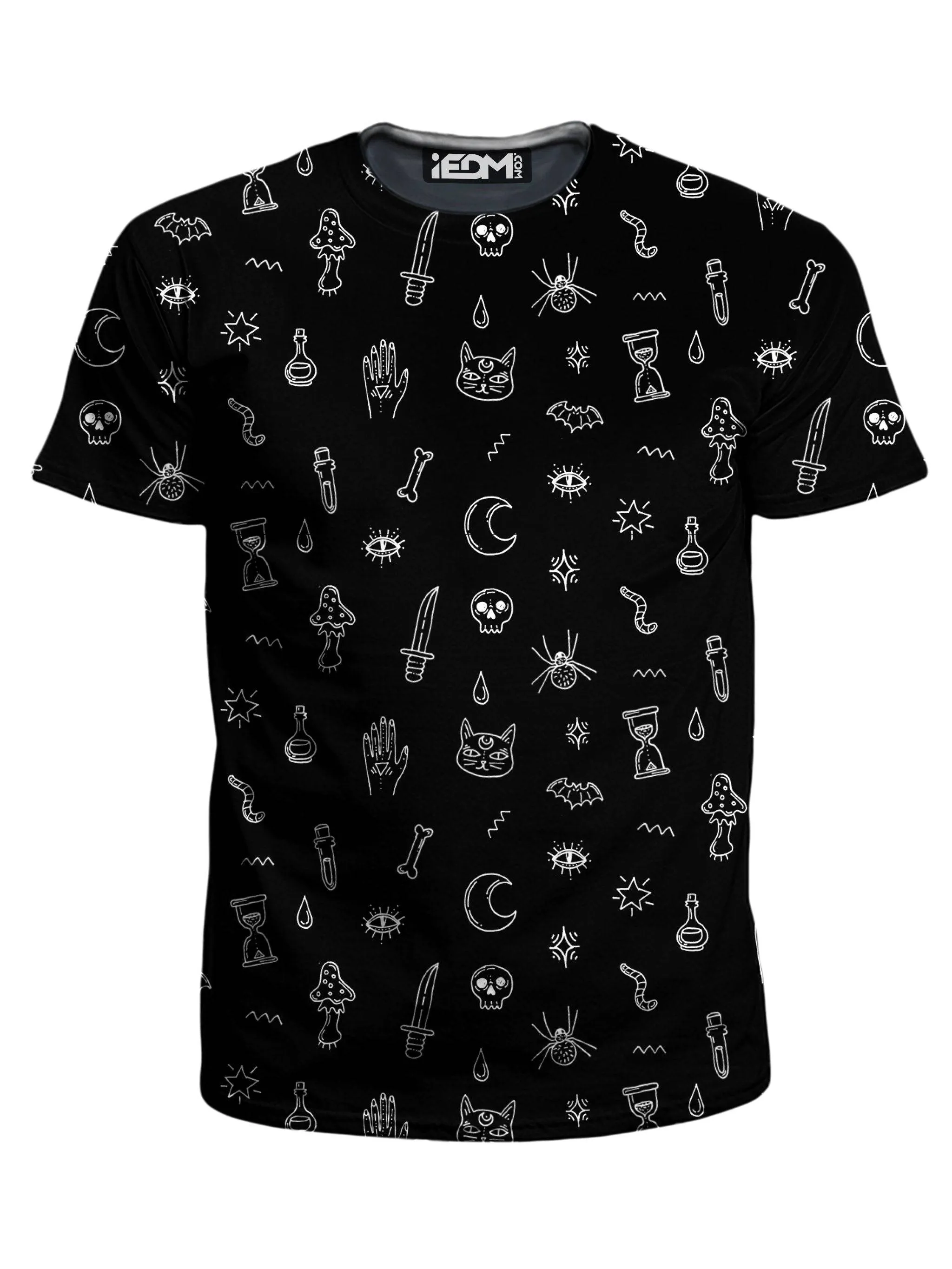 Black Pattern T-Shirt and Shorts Combo sold by iEDM product image thumbnail 2