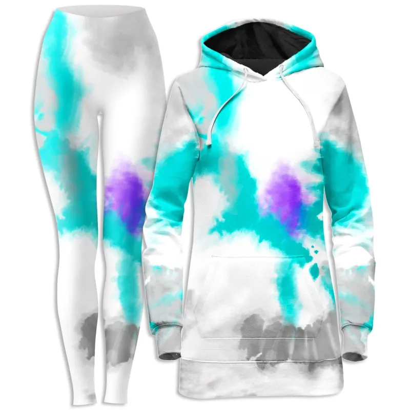 90s Filtered Hoodie Dress and Leggings Combo made by iEDM