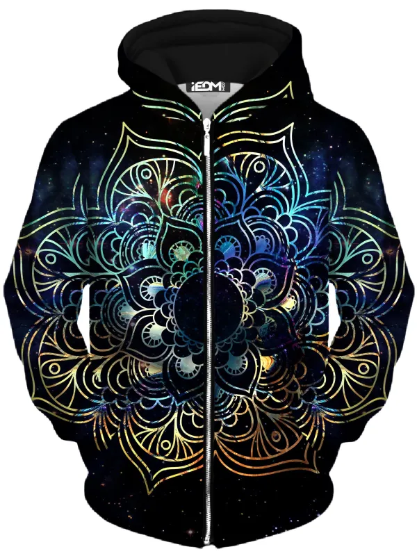 Galaxy Mandala Unisex Zip-Up Hoodie sold by iEDM