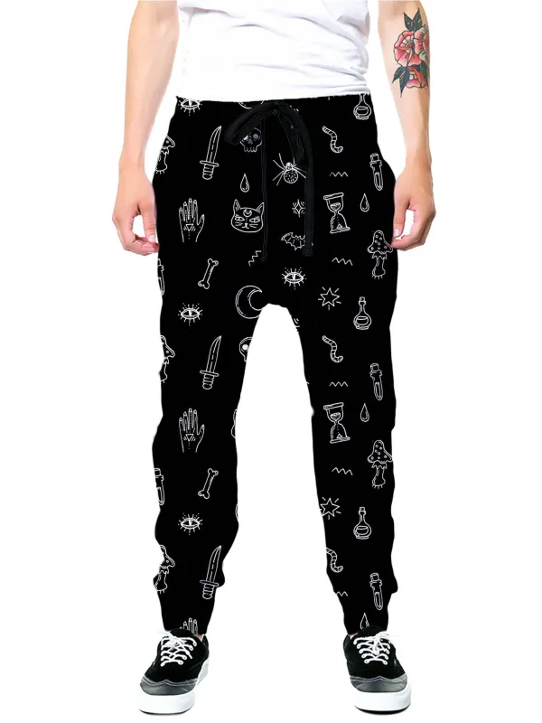 Black Pattern Joggers sold by iEDM