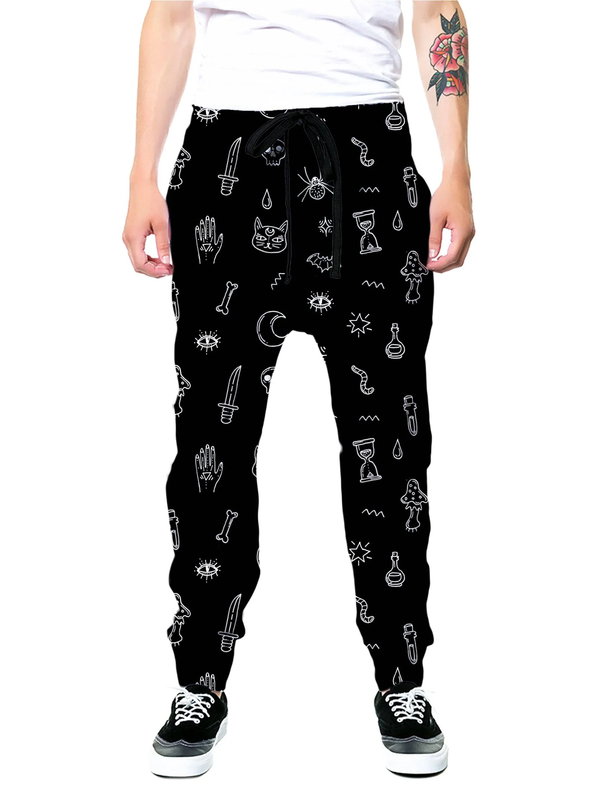 Black Pattern Joggers sold by iEDM