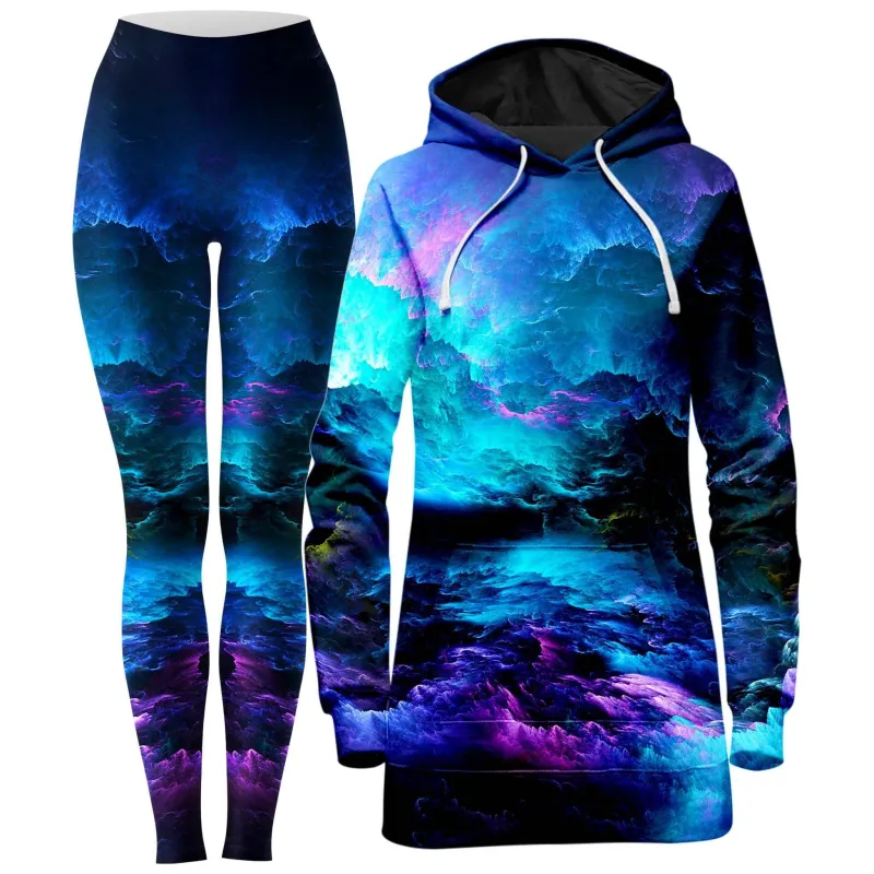 Dream Waves Hoodie Dress and Leggings Combo sold by iEDM