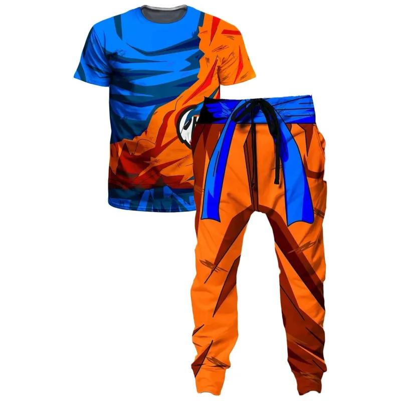 Battle Damaged Goku Armor T-Shirt and Joggers Combo sold by iEDM