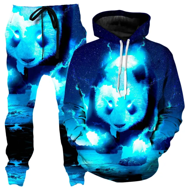 Cosmic Panda Hoodie and Joggers Combo made by iEDM