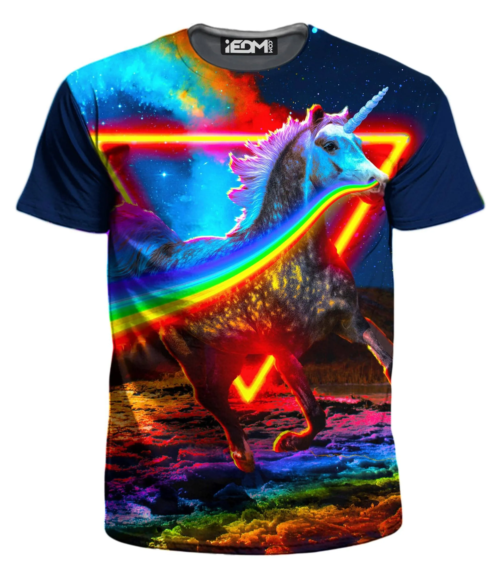Rainbow Unicorn Men's T-Shirt sold by iEDM