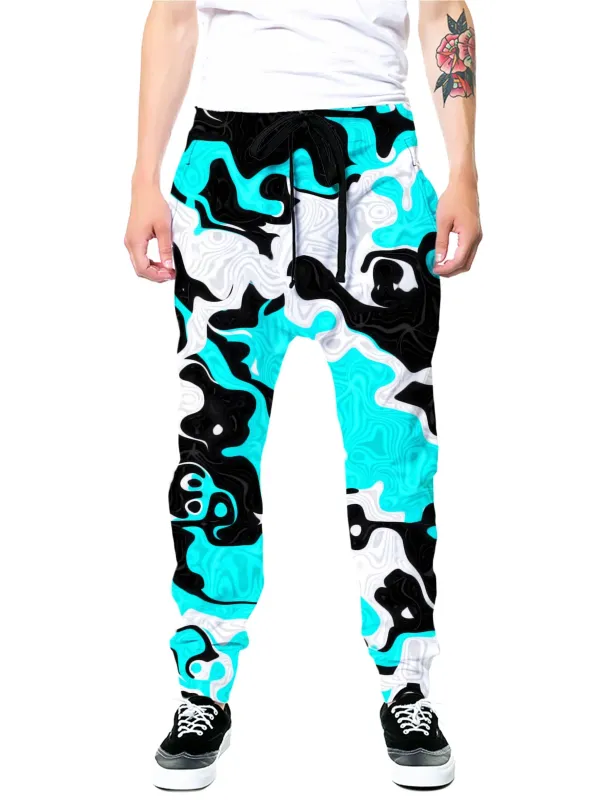 Oil Spill Rave Camo Joggers sold by iEDM