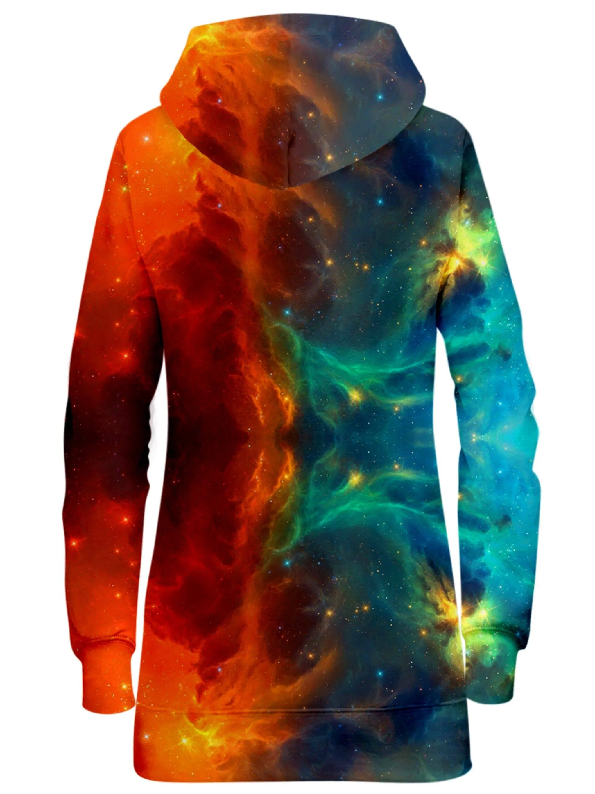 Fire and Ice Galaxy Hoodie Dress sold by iEDM product image thumbnail 2