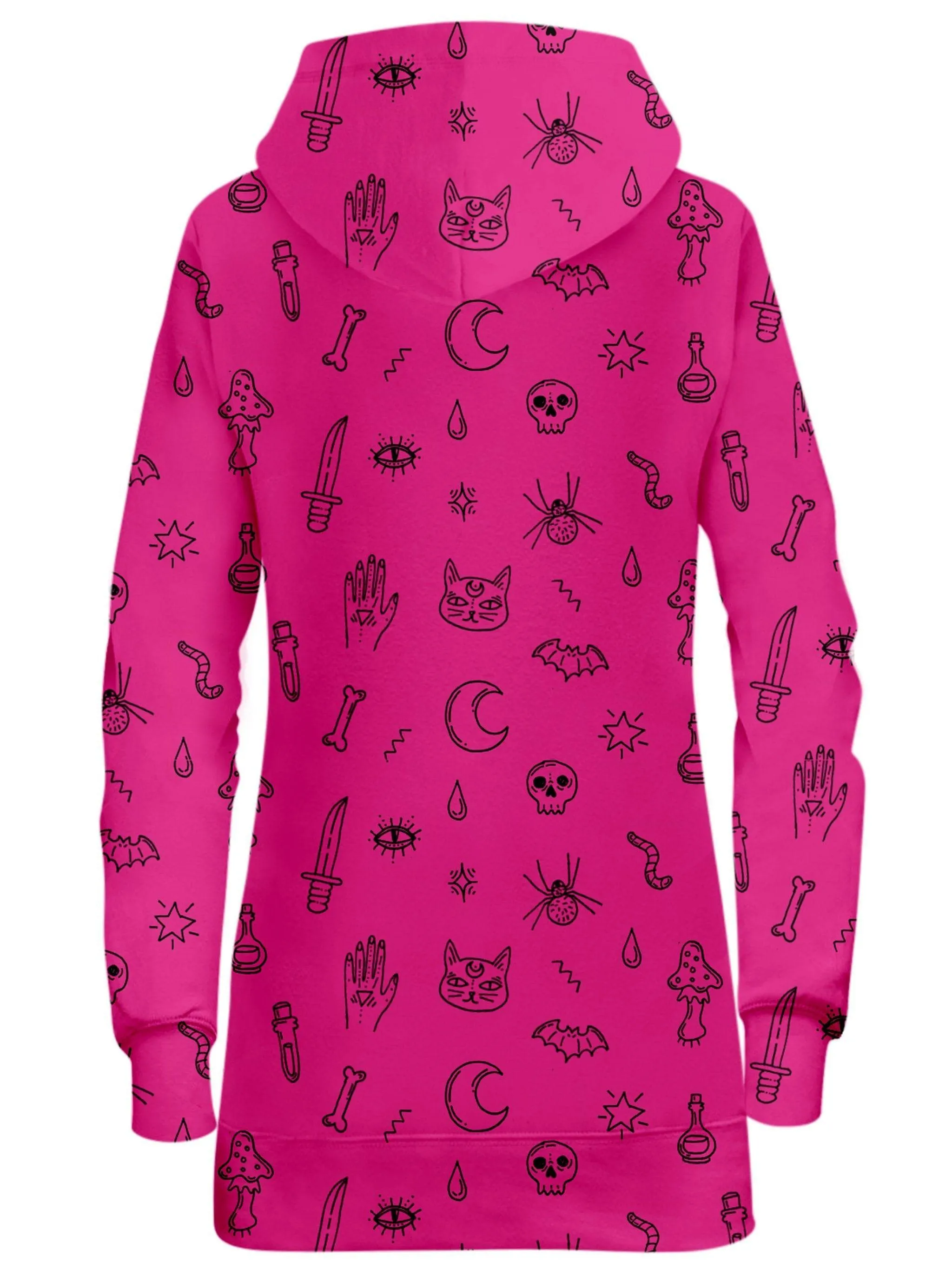 Pink Pattern Hoodie Dress sold by iEDM product image thumbnail 2