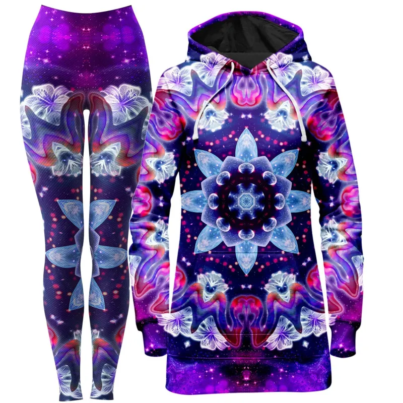 Sonic Blossom Hoodie Dress and Leggings Combo sold by iEDM